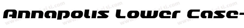 Annapolis Lower Case字体转换